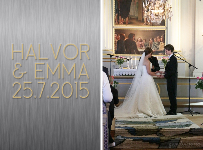 Halvor and Emmas wedding. | qandvictoria.wordpress.com